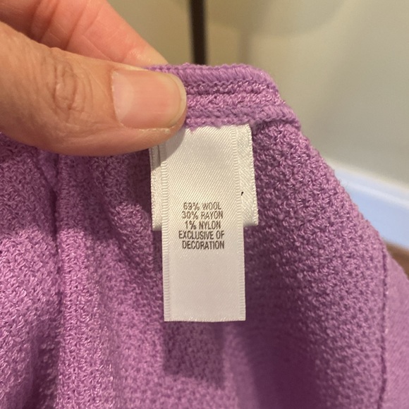 St John Lilac knit sheath dress size 6. Worn once. - Picture 6 of 12